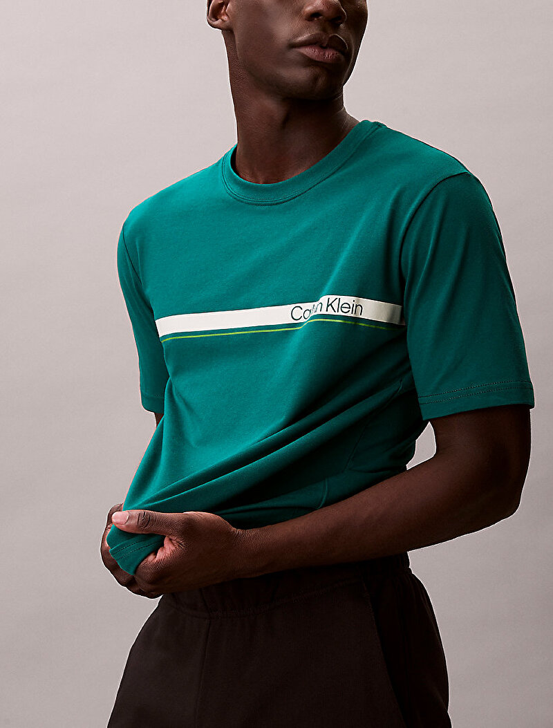 Calvin Klein Yeşil Renkli Erkek Lifestyle T-shirt
