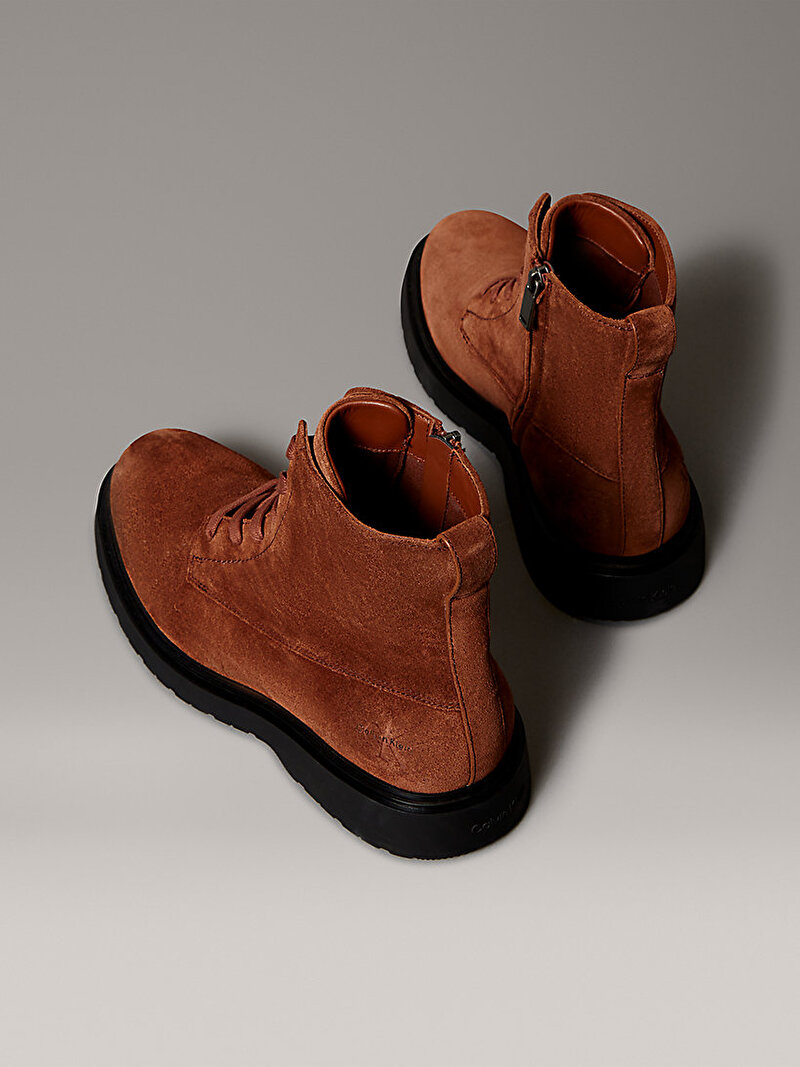 Calvin Klein Kahverengi Renkli Erkek Combat Essential Lace Up Bot