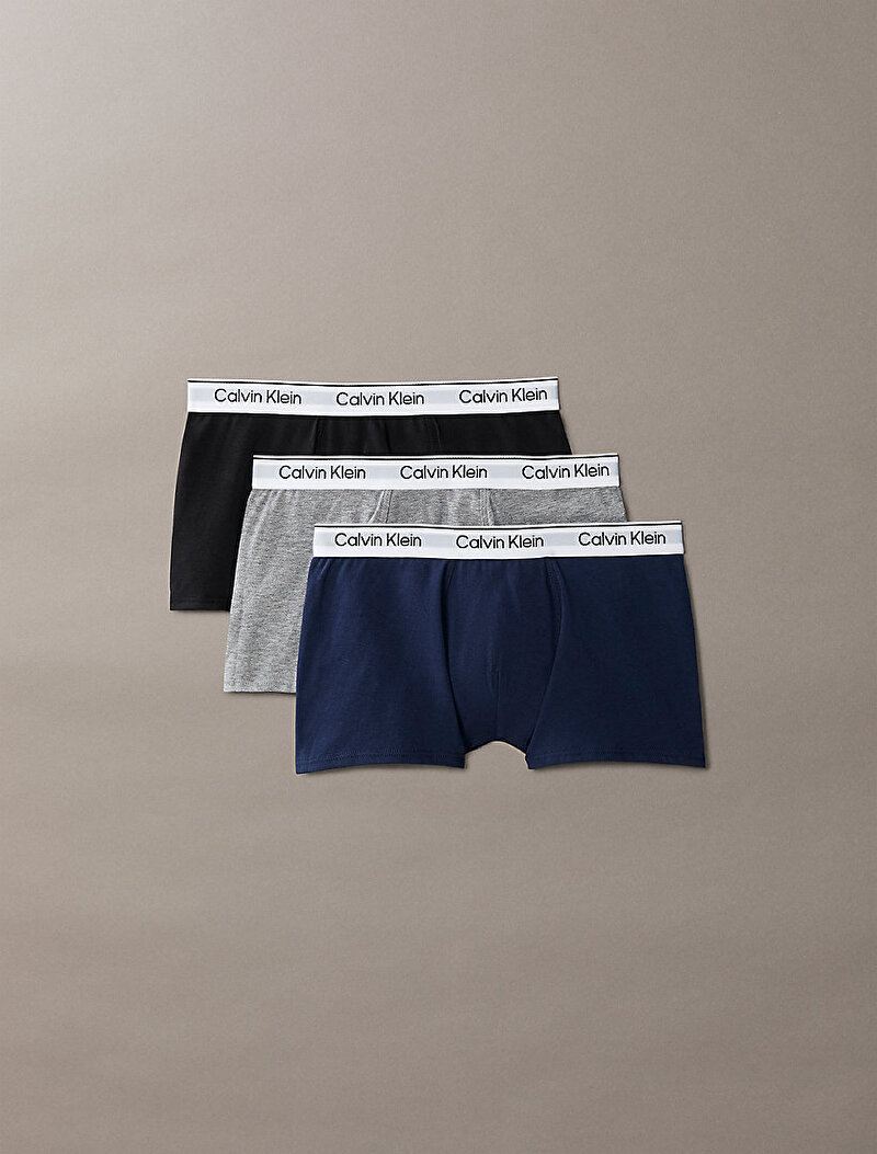 Calvin Klein Çok renkli Renkli Erkek Çocuk 3'lü Paket Trunk Boxer