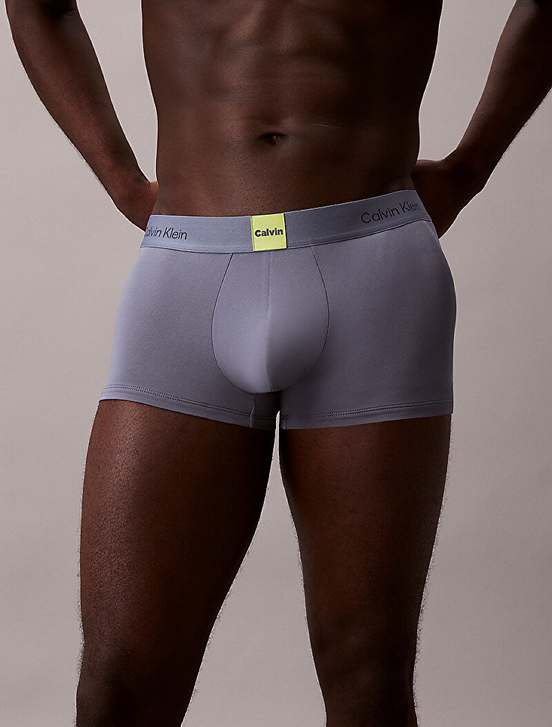 Calvin Klein Gri Renkli Erkek Low Rise Trunk Boxer