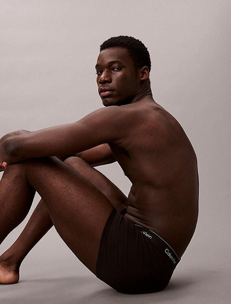 Calvin Klein Siyah Renkli Erkek 3'lü Paket Relaxed Fit Trunk Boxer