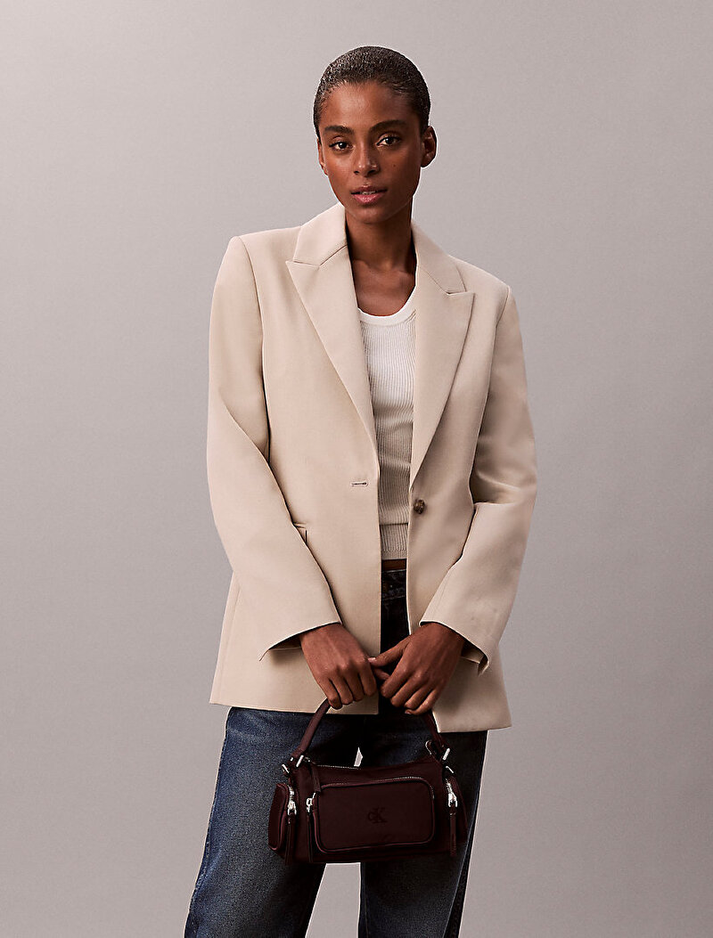 Calvin Klein Kırmızı Renkli Kadın Pocket Naylon Çapraz Çanta