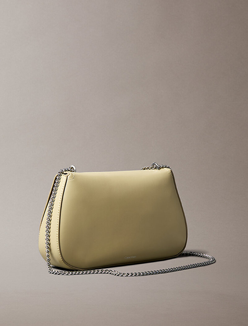 Calvin Klein Sarı Renkli Kadın CK Convertible Chain Çapraz Çanta