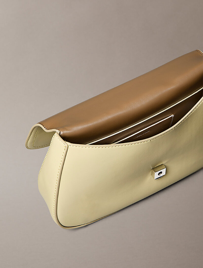 Calvin Klein Sarı Renkli Kadın CK Convertible Chain Çapraz Çanta