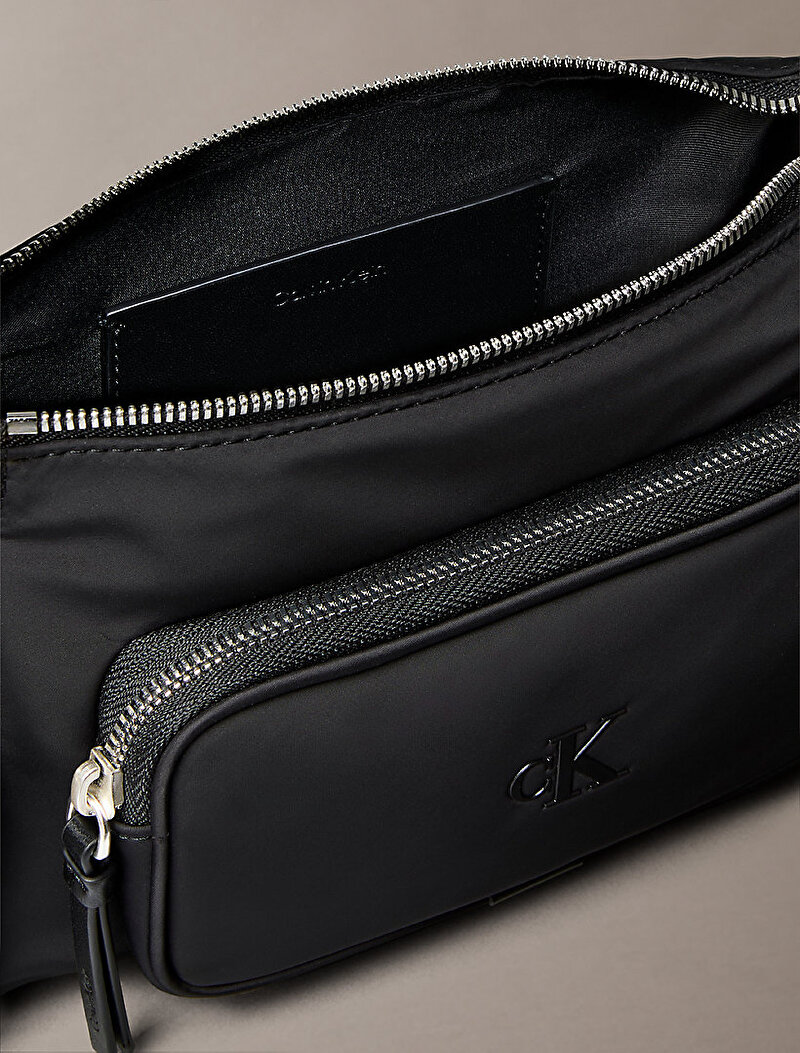 Calvin Klein Siyah Renkli Kadın Pocket Naylon Çapraz Çanta