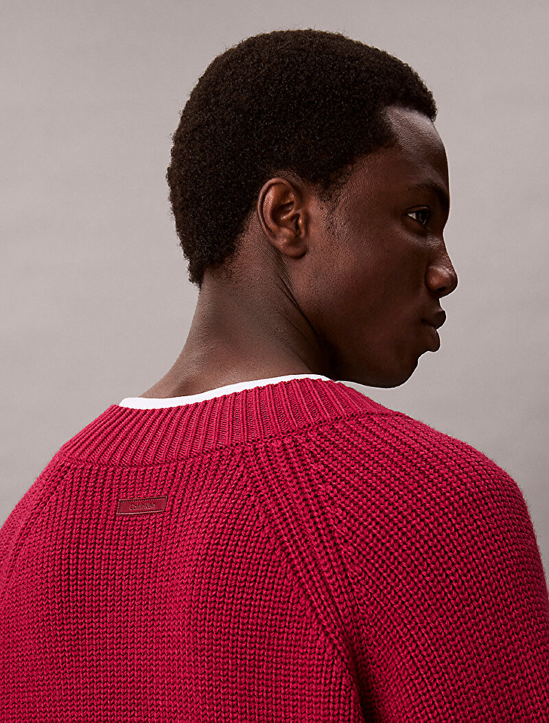 Calvin Klein Kırmızı Renkli Erkek Half Kazak