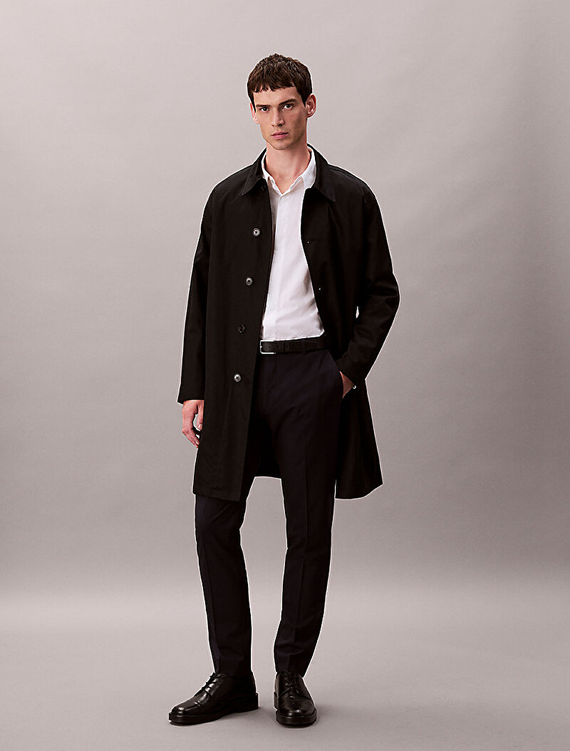 Calvin Klein Lacivert Renkli Erkek Italian Wool Blend Pantolon