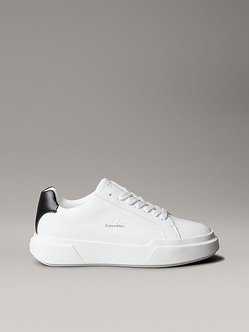 Calvin Klein Beyaz Renkli Kadın Chunky Cupsole Laceup Sneaker