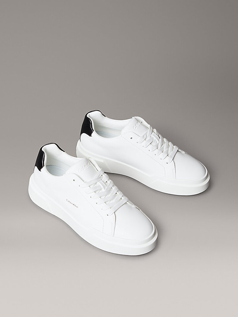 Calvin Klein Beyaz Renkli Kadın Chunky Cupsole Laceup Sneaker