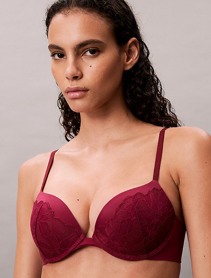 Calvin Klein Kırmızı Renkli Kadın Push Up Plunge Sütyen