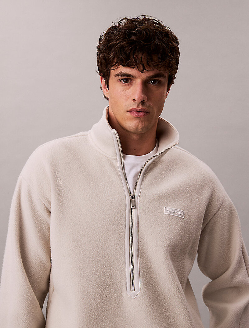 Erkek Polar Fleece Rib Sweatshirt