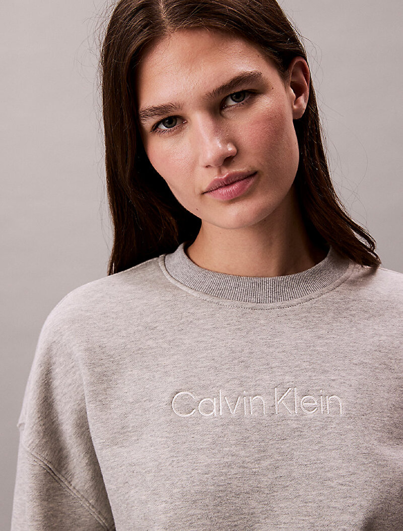 Calvin Klein Gri Renkli Kadın Sweatshirt