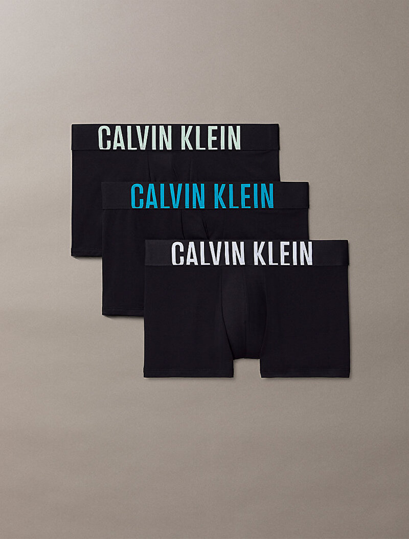 Calvin Klein Siyah Renkli Erkek 3'lü Paket Trunk Boxer Seti