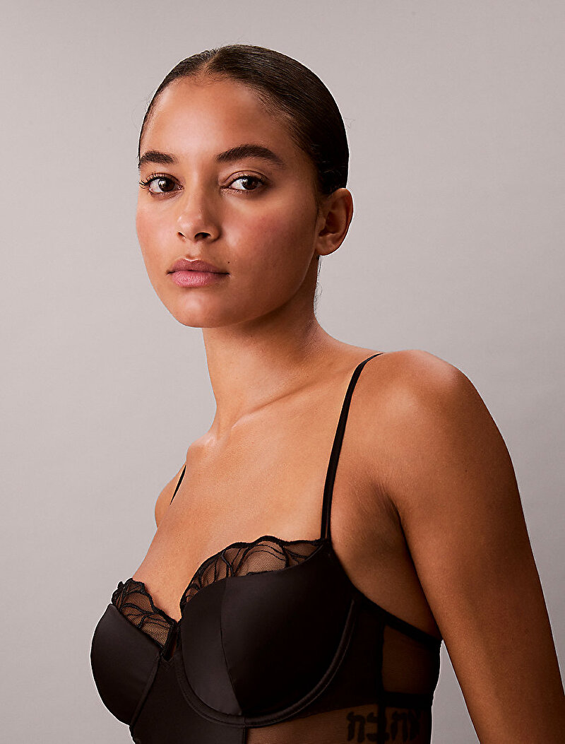 Calvin Klein Siyah Renkli Kadın Body