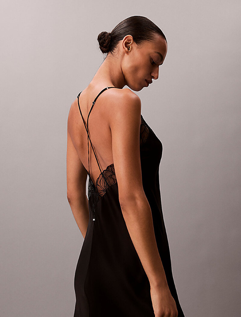 Calvin Klein Siyah Renkli Kadın Gecelik