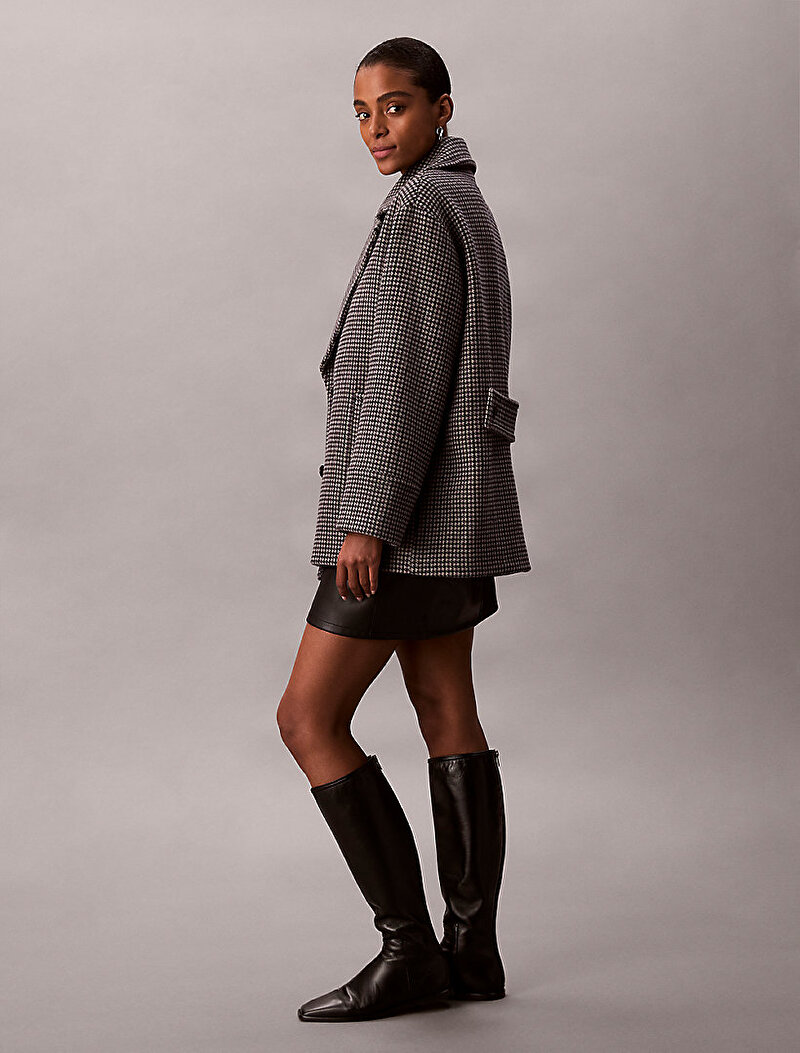 Calvin Klein Gri Renkli Kadın Pea Kaban