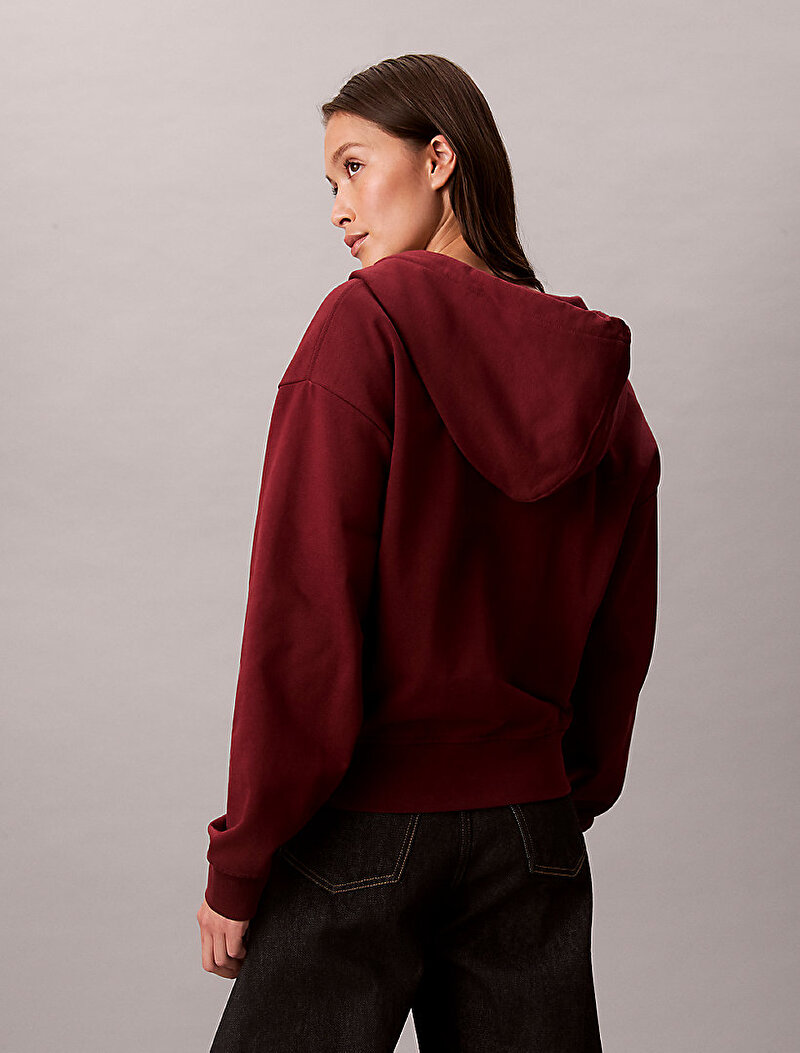 Calvin Klein Kırmızı Renkli Kadın Monologo French Sweatshirt