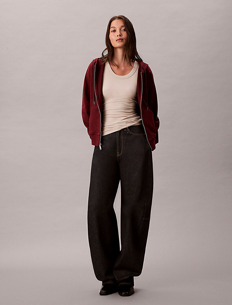 Calvin Klein Kırmızı Renkli Kadın Monologo French Sweatshirt