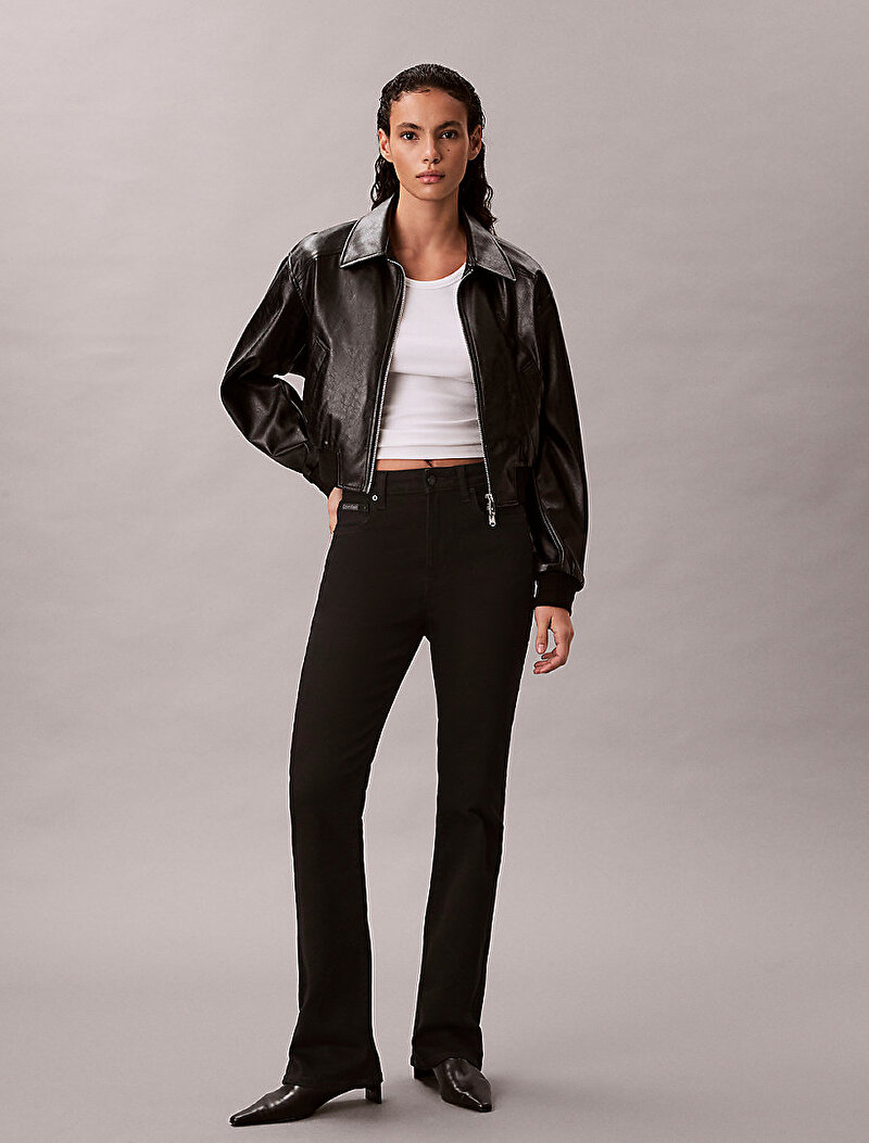Calvin Klein Siyah Renkli Kadın Skinny Boot CK Classic Jean Pantolon