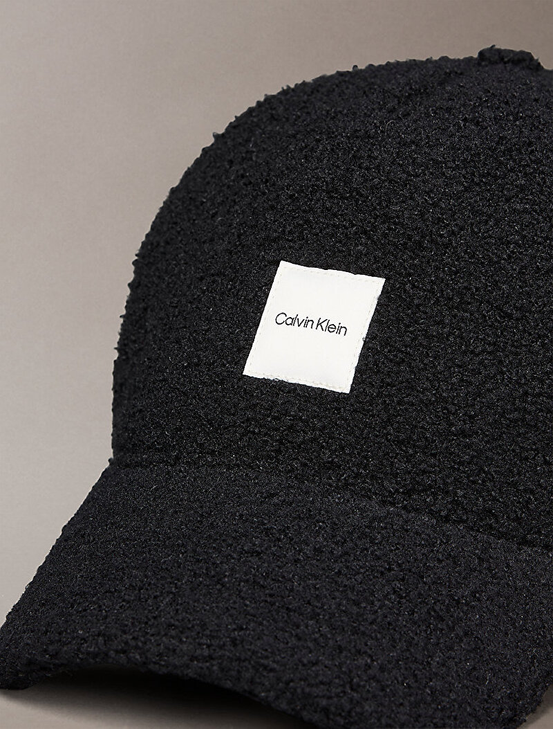 Calvin Klein Siyah Renkli Kadın Boucle Patch Şapka