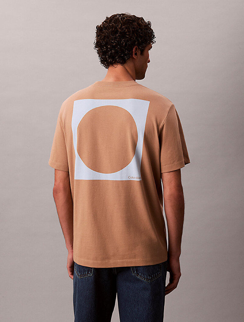 Calvin Klein Bej Renkli Erkek 20s Calvin Klein T-shirt