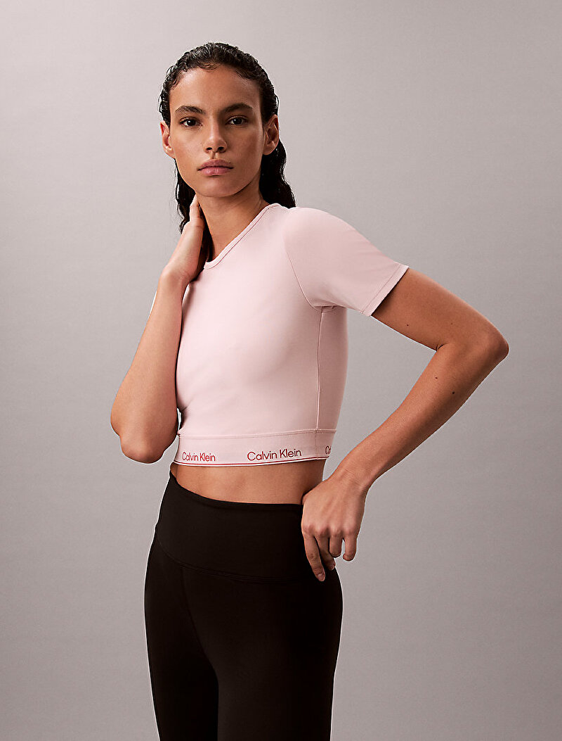Calvin Klein Pembe Renkli Kadın Modern Sport T-shirt