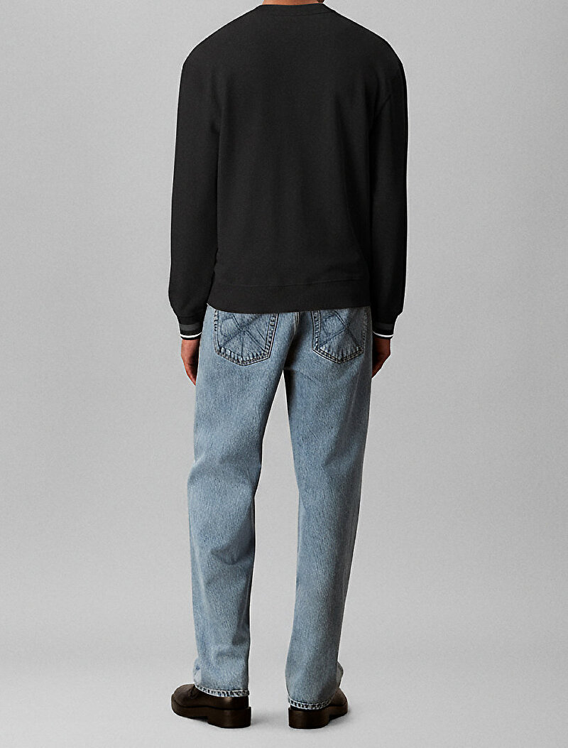 Calvin Klein Siyah Renkli Erkek Top Pullover Sweatshirt