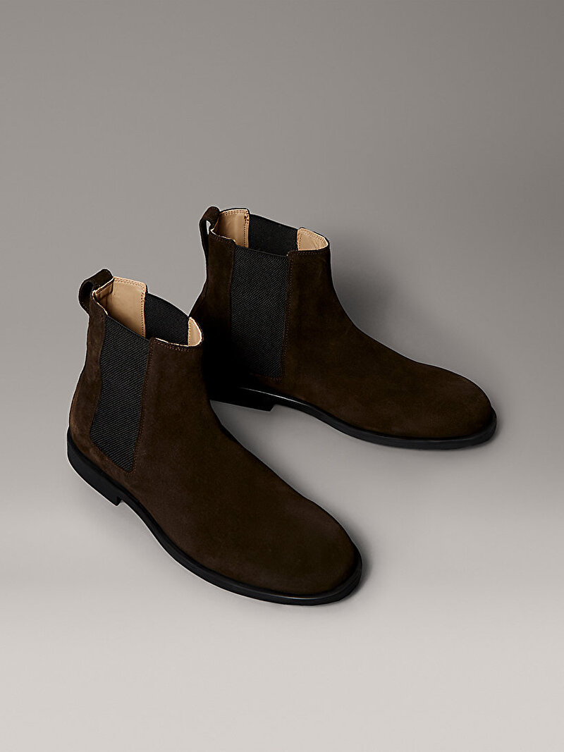 Calvin Klein Kahverengi Renkli Erkek Essential Rubber Chelsea Bot