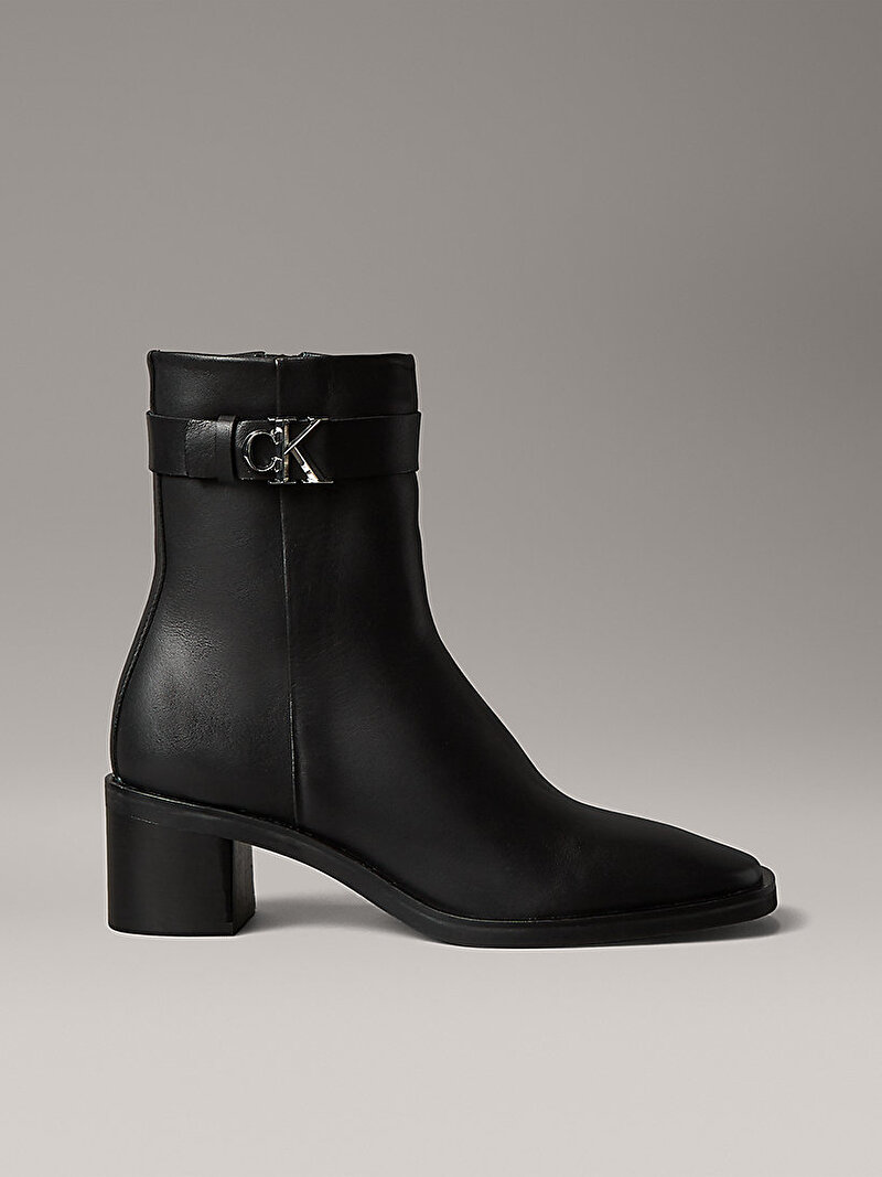 Calvin Klein Siyah Renkli Kadın Block Topuklu Bot