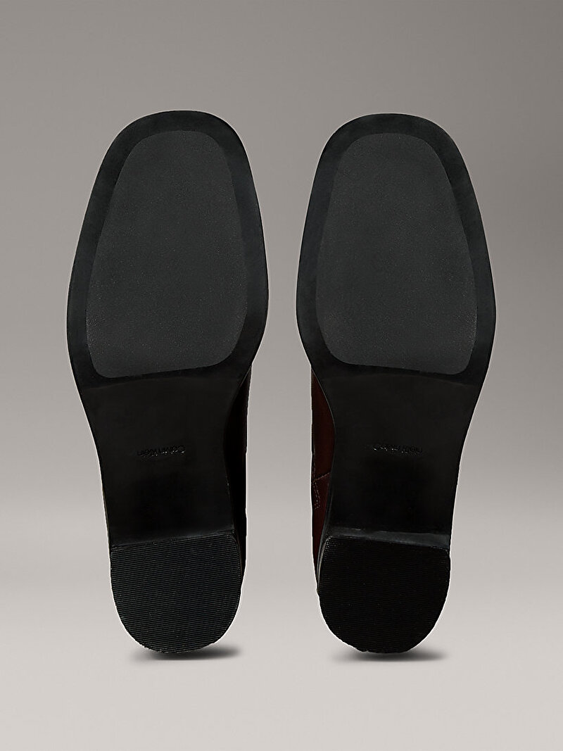 Calvin Klein Kırmızı Renkli Kadın Block Topuklu Fermuarlı Bot