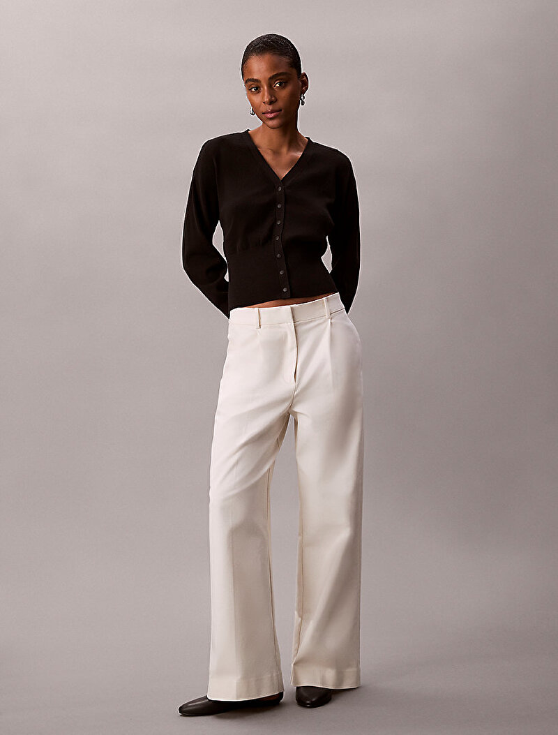 Calvin Klein Siyah Renkli Kadın Half Milano Hırka