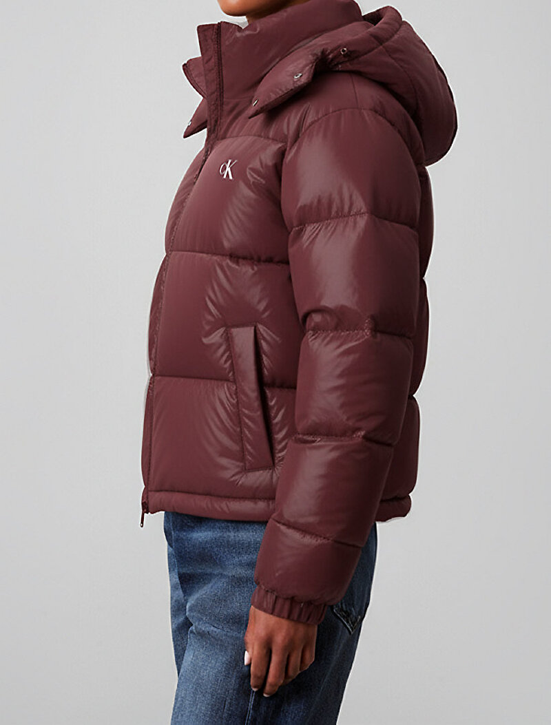 Calvin Klein Kırmızı Renkli Kadın Essential Midweight Puffer Mont