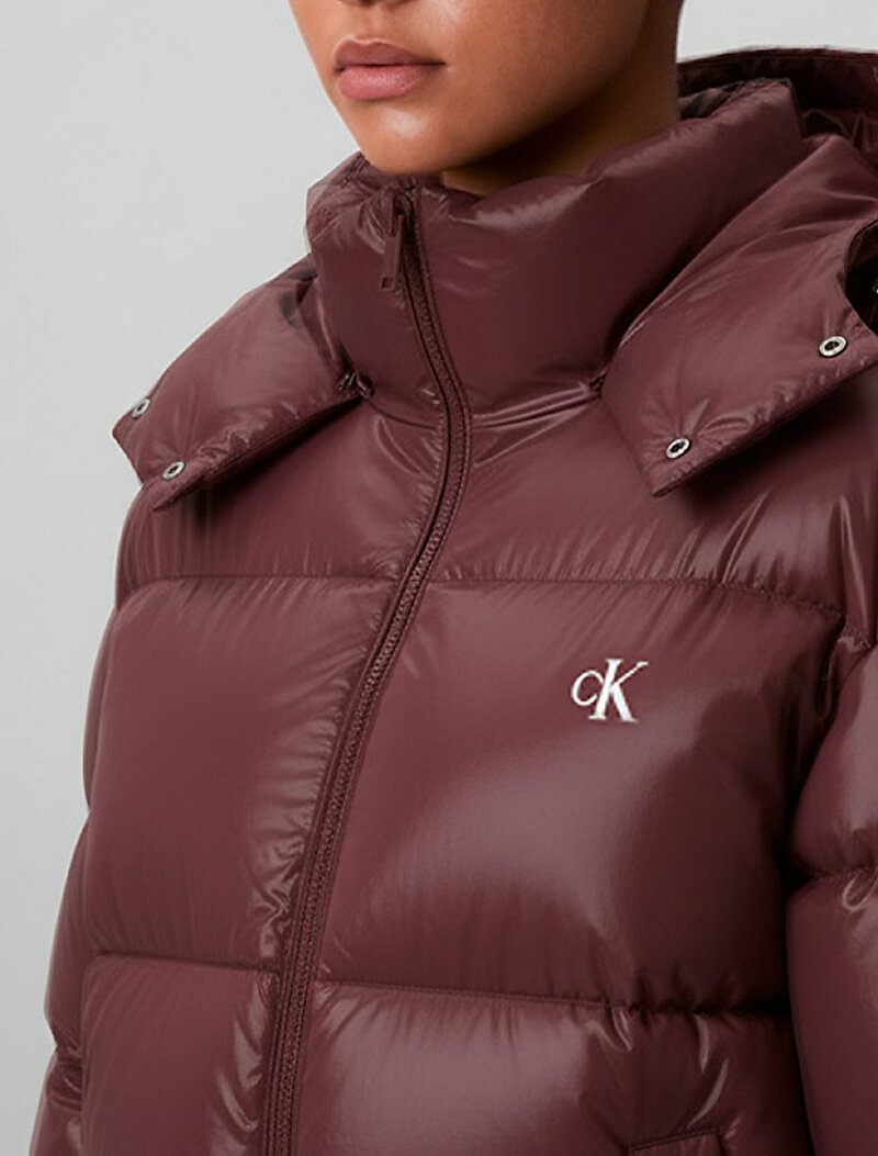 Calvin Klein Kırmızı Renkli Kadın Essential Midweight Puffer Mont