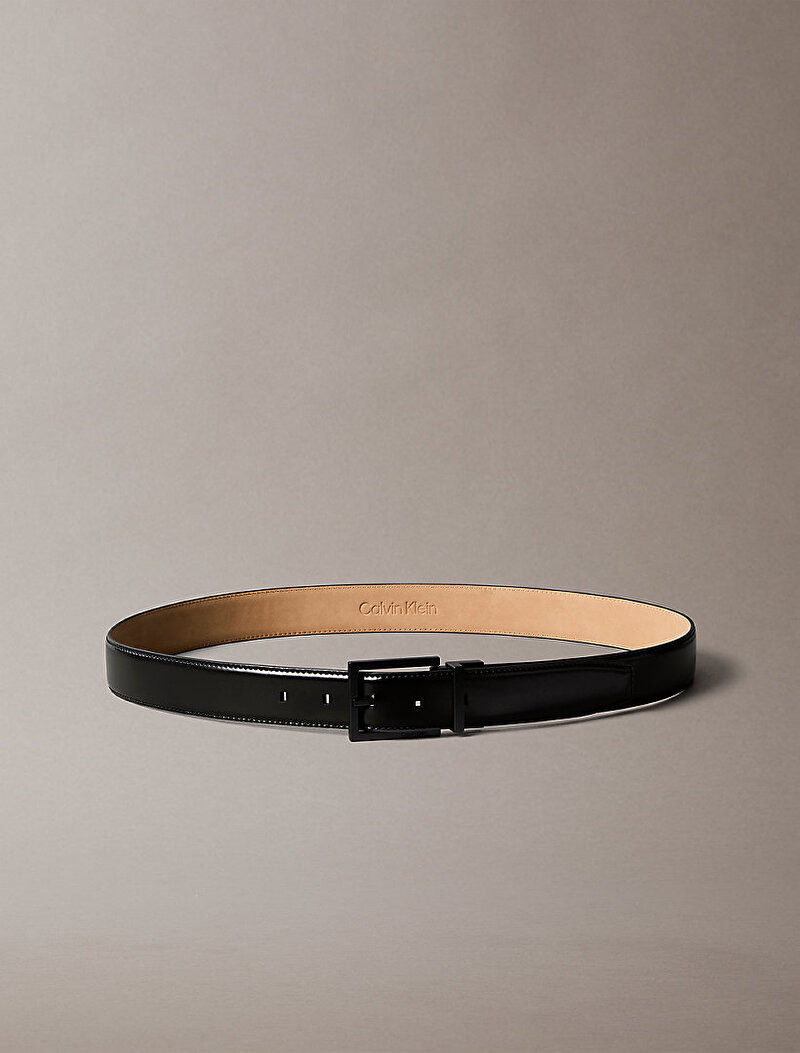 Calvin Klein Siyah Renkli Erkek Square Buckle 32MM Kemer