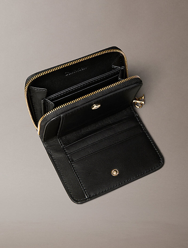 Calvin Klein Siyah Renkli Kadın CK Medium Flap Cüzdan