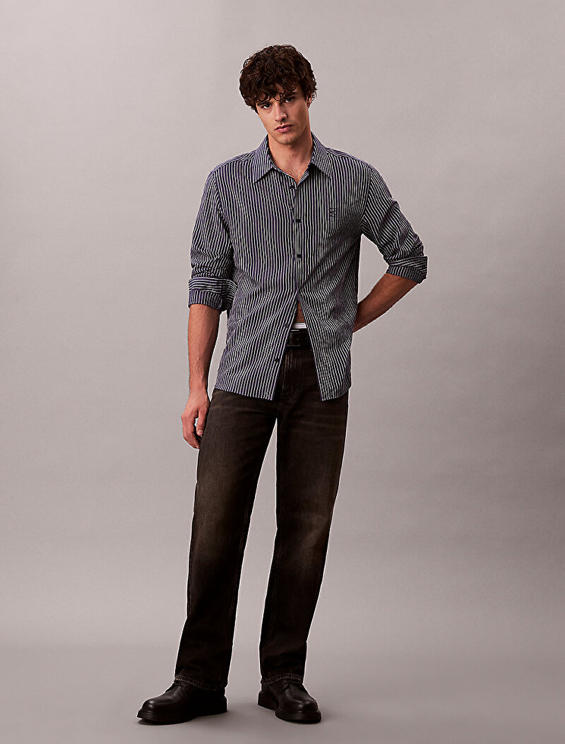 Calvin Klein Kahverengi Renkli Erkek 90s Straight Espresso Jean Pantolon