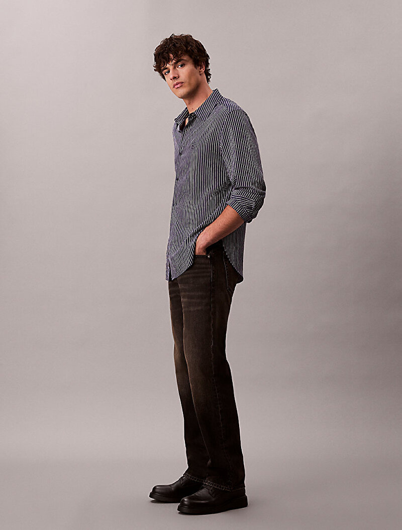 Calvin Klein Kahverengi Renkli Erkek 90s Straight Espresso Jean Pantolon