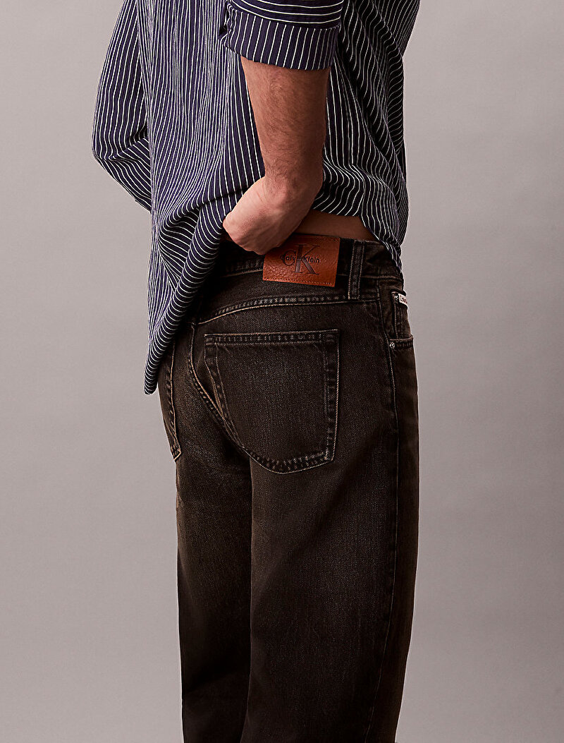 Calvin Klein Kahverengi Renkli Erkek 90s Straight Espresso Jean Pantolon