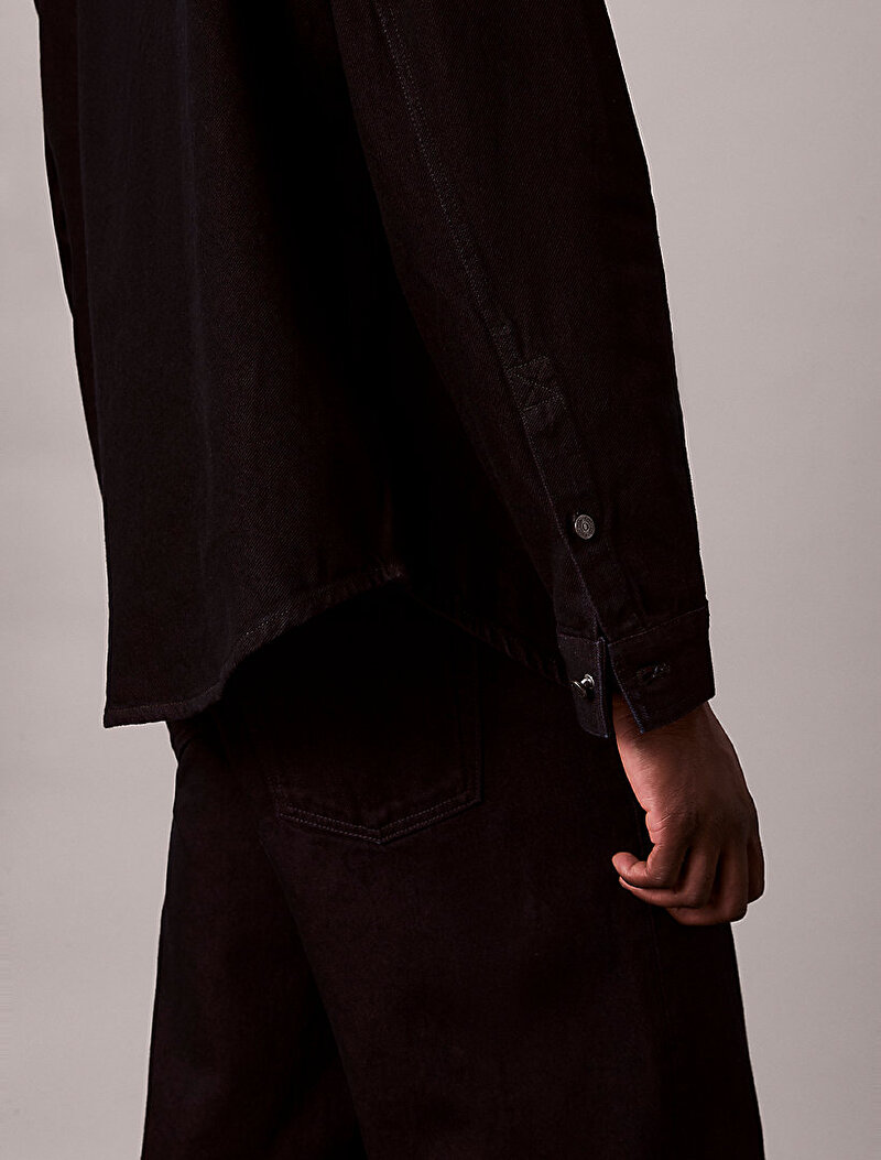 Calvin Klein Siyah Renkli Erkek 90s Merlot Gömlek Ceket