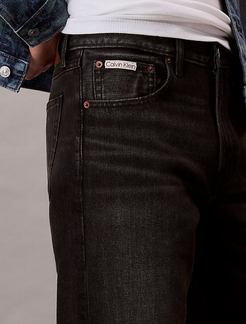 Calvin Klein Siyah Renkli Erkek 90s Straight Original Jean Pantolon