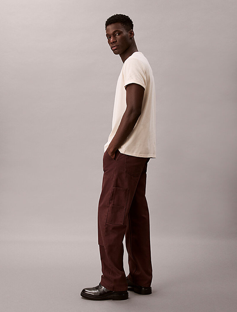 Calvin Klein Kahverengi Renkli Erkek Java Carpenter Jean Pantolon