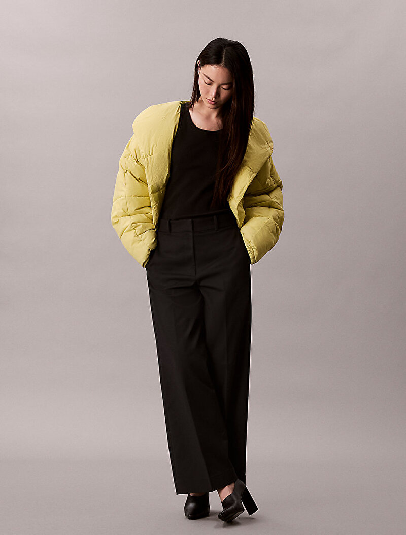 Calvin Klein Sarı Renkli Kadın Blanket Puffer Mont