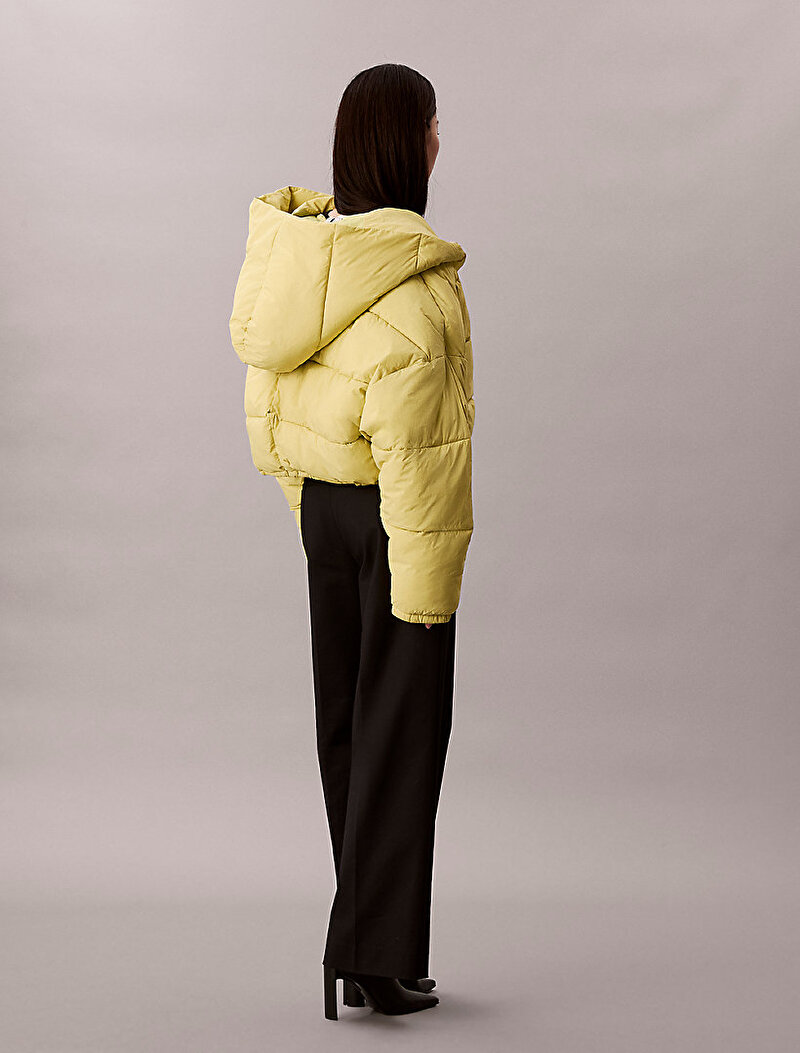 Calvin Klein Sarı Renkli Kadın Blanket Puffer Mont