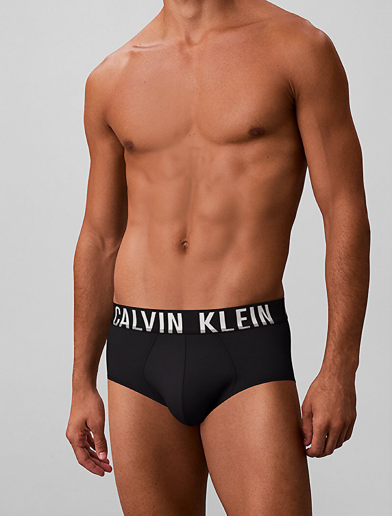 Calvin Klein Siyah Renkli Erkek 3'lü Paket Hip Brief Slip