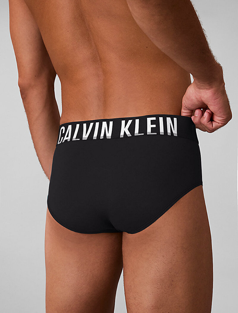 Calvin Klein Siyah Renkli Erkek 3'lü Paket Hip Brief Slip