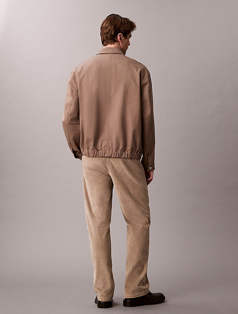 Calvin Klein Bej Renkli Erkek 90s Straight Corduroy Pantolon