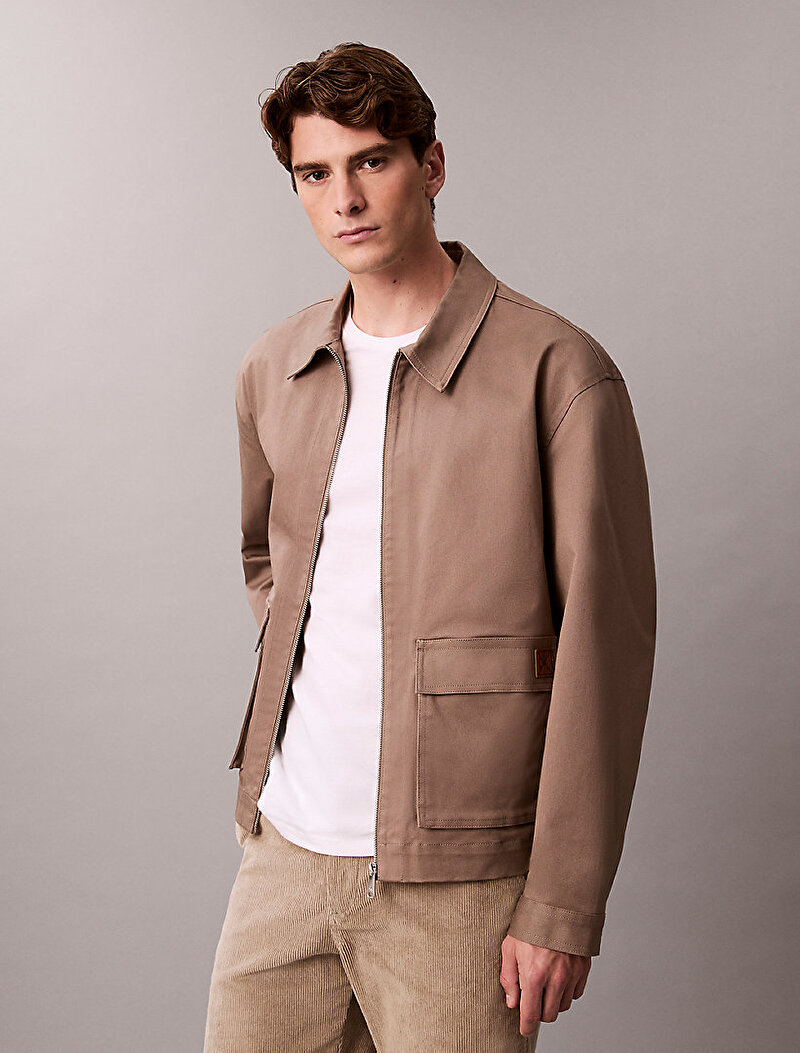 Calvin Klein Bej Renkli Erkek 90s Straight Corduroy Pantolon