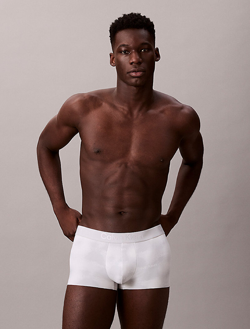 Calvin Klein Beyaz Renkli Erkek Low Rise Trunk Boxer