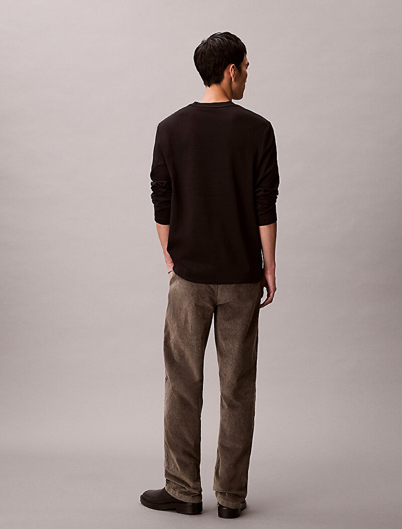 Calvin Klein Kahverengi Renkli Erkek 90s Straight Corduroy Pantolon