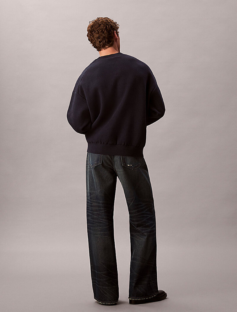 Calvin Klein Lacivert Renkli Erkek Kaşmir Kazak